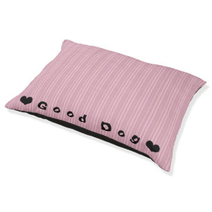 Pink Stripes Custom Doggie Bed Good Dog