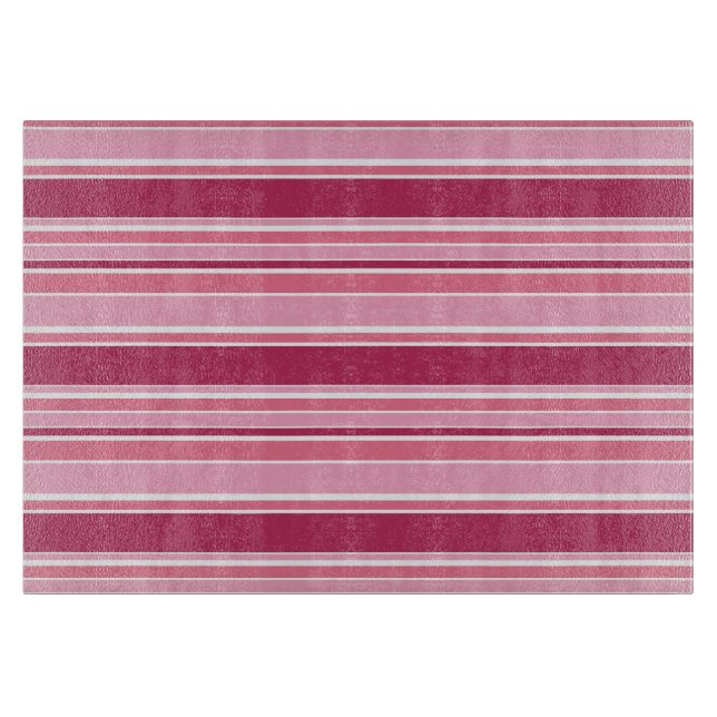 Pink stripes cutting board (Front)