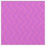 Pink stripes double weave pattern fabric