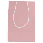 Pink Stripes Floral Bridal Shower Customize Color Medium Gift Bag (Back)