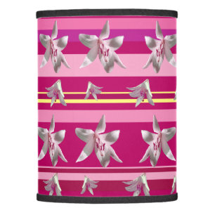 Pink Stripes, Floral Dream Lamp Shade