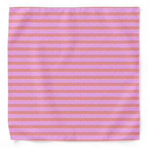 Pink Stripes Geometric Bandana