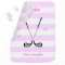 Pink stripes golf text add name