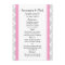 Pink Stripes Gray Damask Wedding Menu