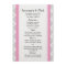 Pink Stripes Gray Damask Wedding Menu