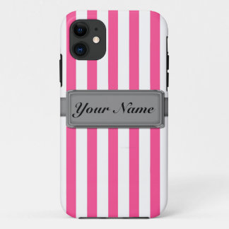 Pink stripes iPhone 5 Case-Mate ID™ iPhone 11 Case