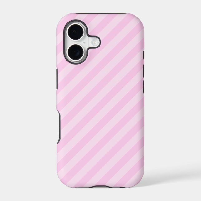 Pink Stripes. Iphone Case (Back)