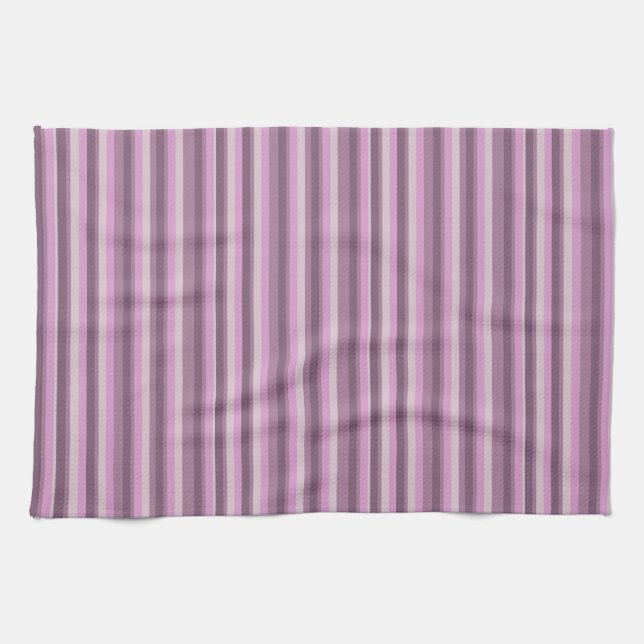 Pink stripes kitchen towel (Horizontal)