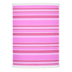 Pink stripes lamp shade