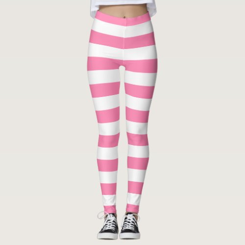Pink Stripes Leggings