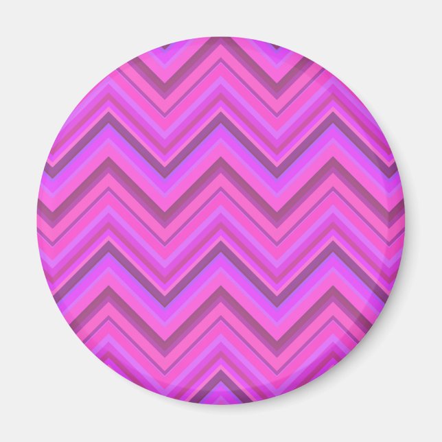 Pink stripes magnet (Front)