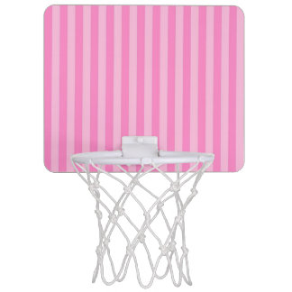 pink stripes mini basketball hoop
