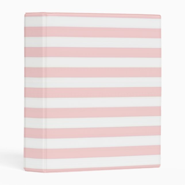 Pink Stripes Mini Binder (Front/Spine)