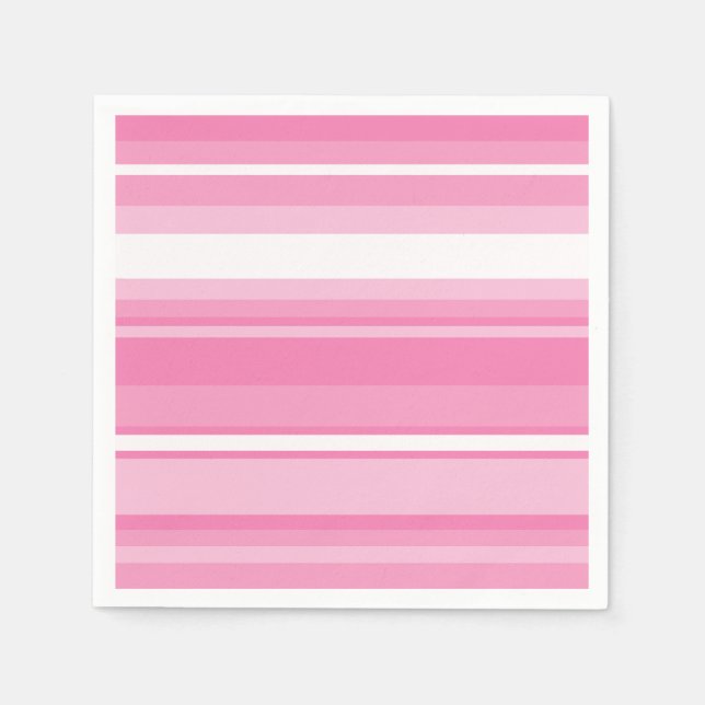 Pink stripes napkins (Front)