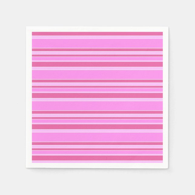Pink stripes napkins (Front)
