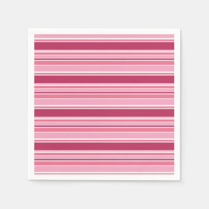Pink stripes napkins