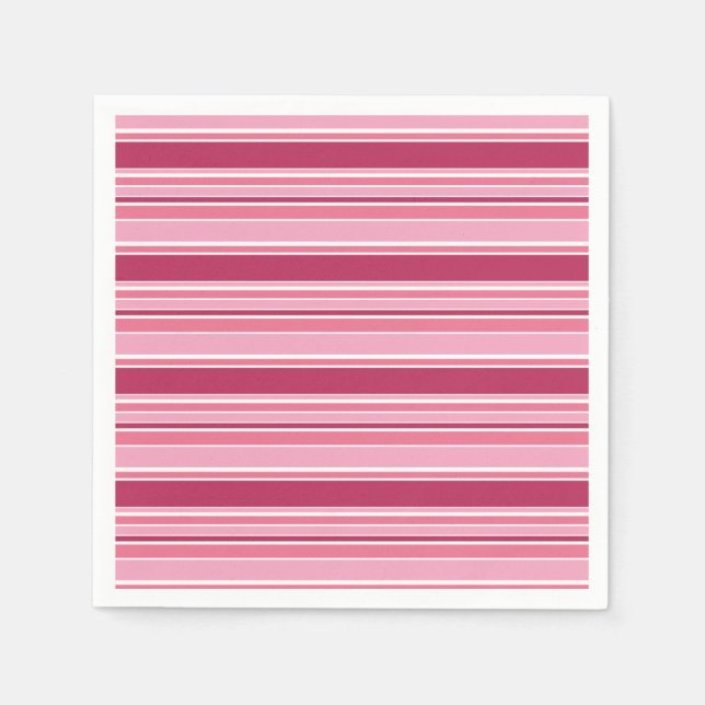 Pink stripes napkins (Front)