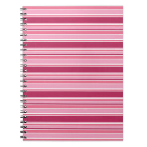Pink stripes notebook