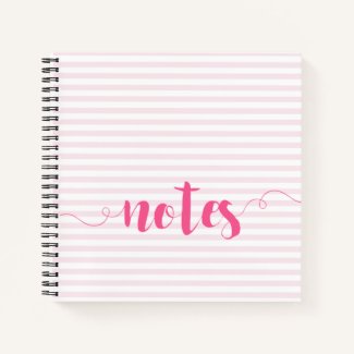 Pink Stripes | Notebook