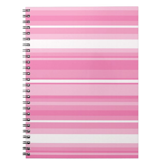 Pink stripes notebook (Front)