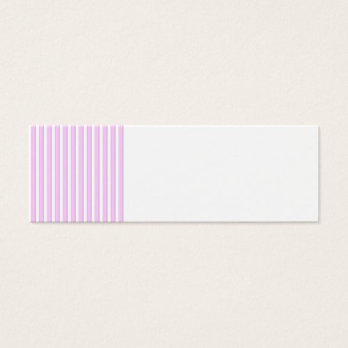 Pink Stripes on White Business Card Template
