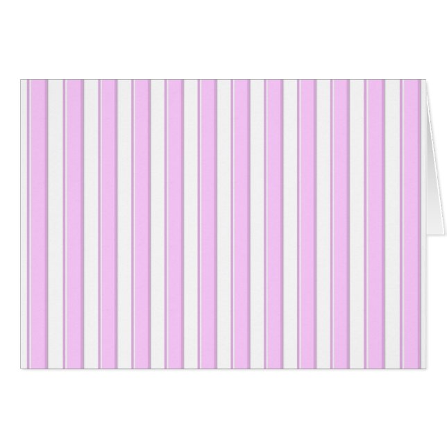 Pink Stripes on White (Front Horizontal)