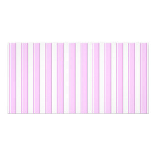 Pink Stripes on White Card