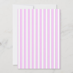 Pink Stripes on White Invitation