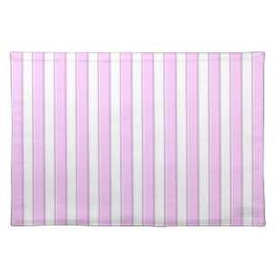 Pink Stripes on White Placemat