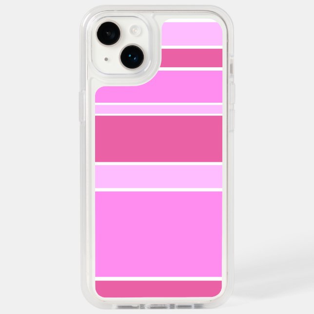 Pink stripes otterbox iPhone case (Back)