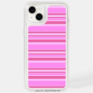 Pink stripes  OtterBox iPhone 14 plus case