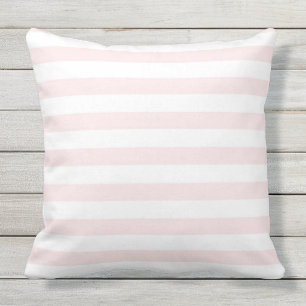 Pink Stripes Outdoor Pillow