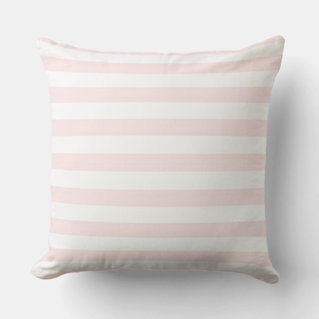 Pink Stripes Outdoor Pillow (Front)