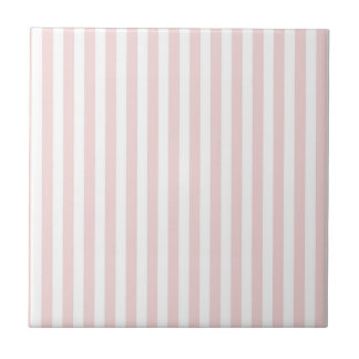 Pink Stripes Pattern Minimal Modern Spring Summer Ceramic Tile