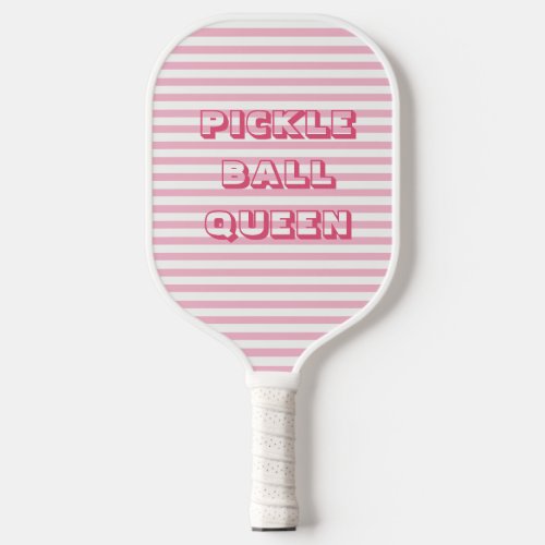 Pink Stripes  Pickle Ball Queen Pickleball Paddle