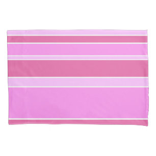 Pink stripes pillow case