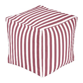 Pink Stripes Pouf