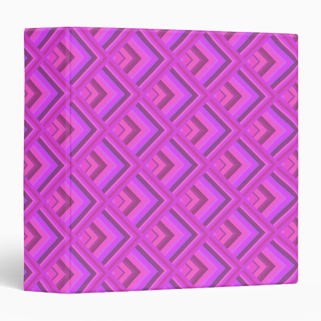 Pink stripes scale pattern binder (Front/Spine)