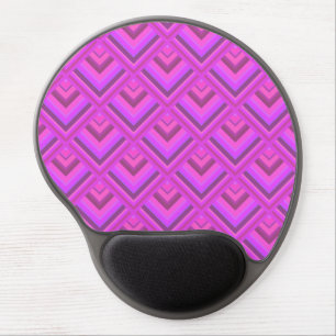 Pink stripes scale pattern gel mouse pad