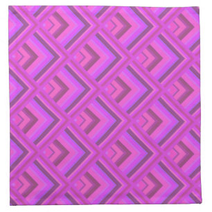 Pink stripes scale pattern napkin