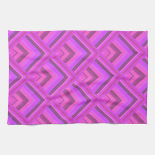 Pink stripes scale pattern towel