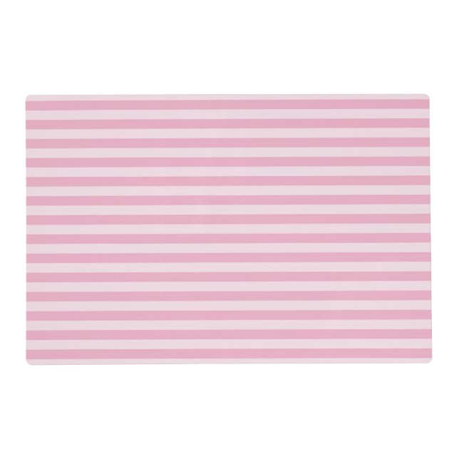 Pink Stripes Seamless Pattern Placemat (Front)