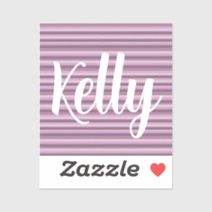 Pink stripes sticker