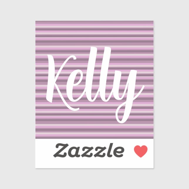 Pink stripes sticker (Sheet)