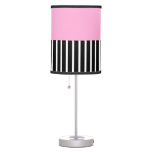 Pink Stripes Table Lamp