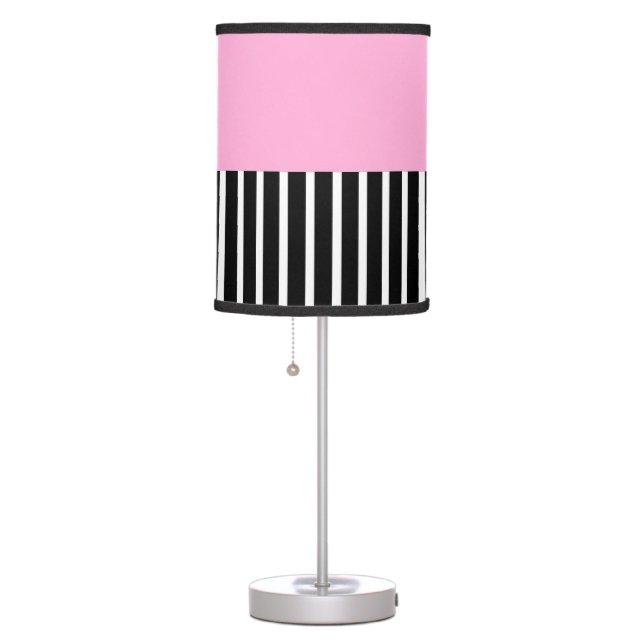 Pink Stripes Table Lamp (Right)