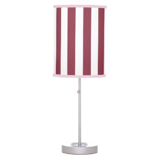 Pink Stripes Table Lamp