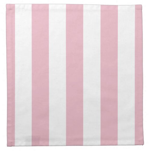 Pink Stripes White Stripes Striped Pattern Cloth Napkin