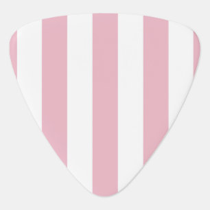 Pink Stripes, White Stripes, Striped Pattern Guitar Pick