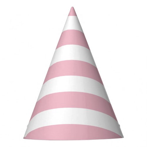 Pink Stripes White Stripes Striped Pattern Party Hat